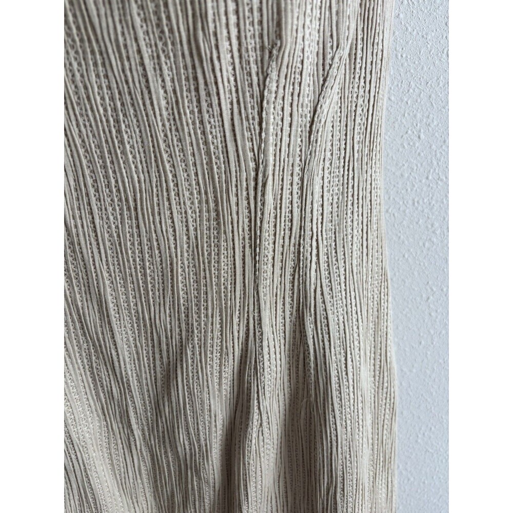 JONES NEW YORK Women Beige Cotton Sheath Dress Size 10 Textured Classic capsule - Picture 5 of 7